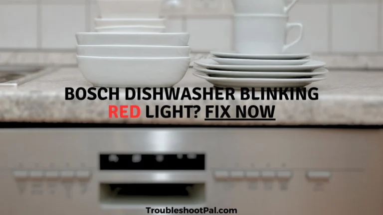 Bosch Dishwasher Not Starting Red Light Flashing